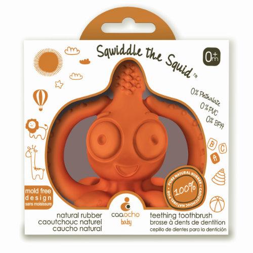 Caoocho Toy Teether - Sqwiddle the Squid - mikmat