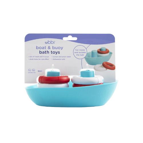 Ubbi Boat & Buoys Bath Toy - mikmat