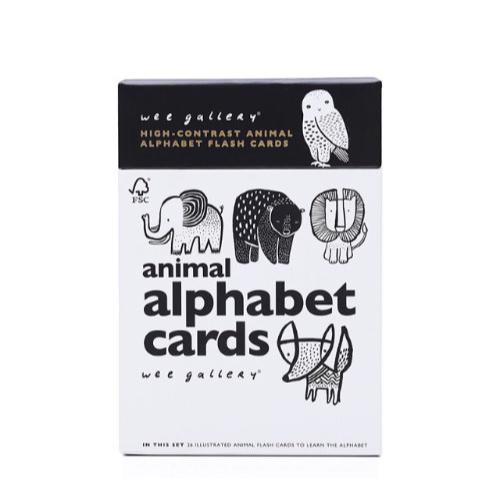 Wee Gallery Animal Alphabet Cards - mikmat
