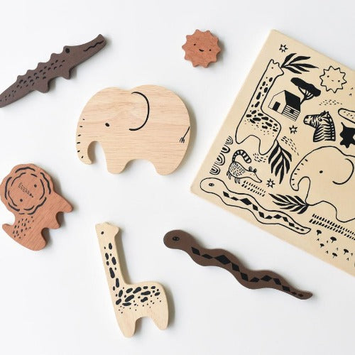 wee-gallery-toddler-wooden-tray-puzzle-safari
